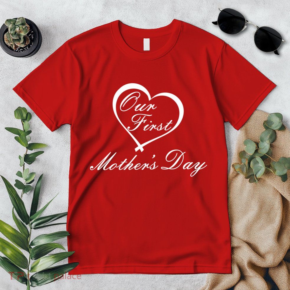 Our First Mother's Day Love Heart Premium T-Shirt