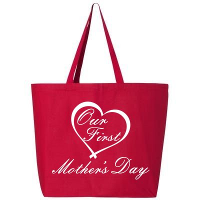 Our First Mother's Day Love Heart 25L Jumbo Tote