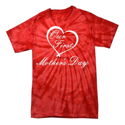 Our First Mother's Day Love Heart Tie-Dye T-Shirt