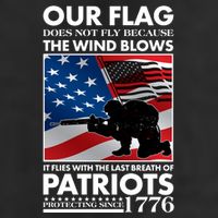Our Flag Flies With the Last Breath of Patriots  Adult Drive Performance Visor