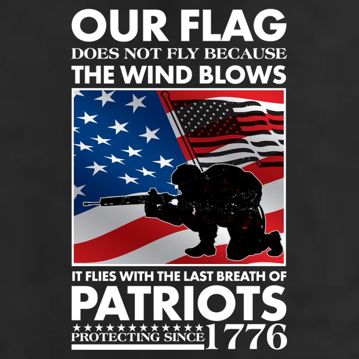 Our Flag Flies With the Last Breath of Patriots  Adult Drive Performance Visor