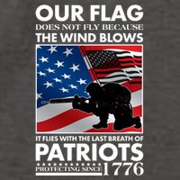 Our Flag Flies With the Last Breath of Patriots  Vector Backpack