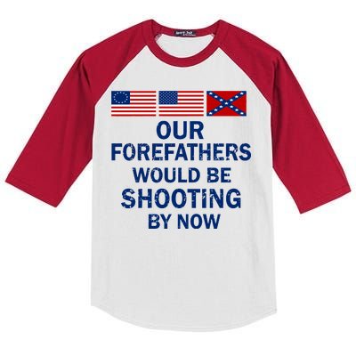 Our Forefathers Would Be Shooting By Now Kids Colorblock Raglan Jersey