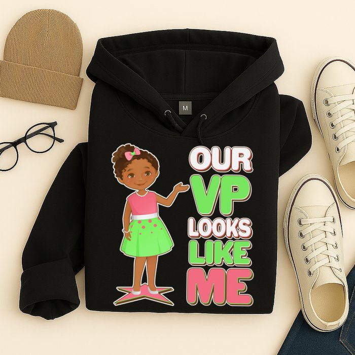 Our VP Looks Like Me Kamala Harris AKA Sorority Colors Hoodie