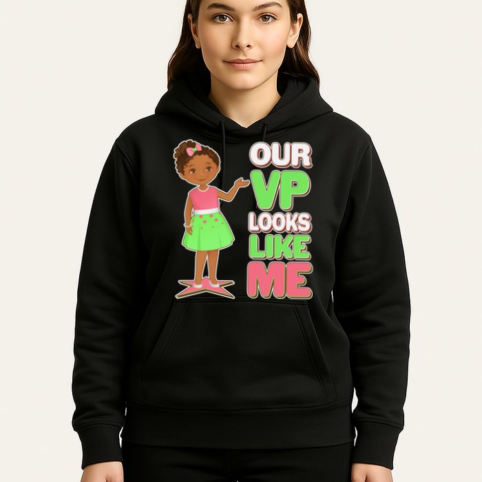 Our VP Looks Like Me Kamala Harris AKA Sorority Colors Hoodie