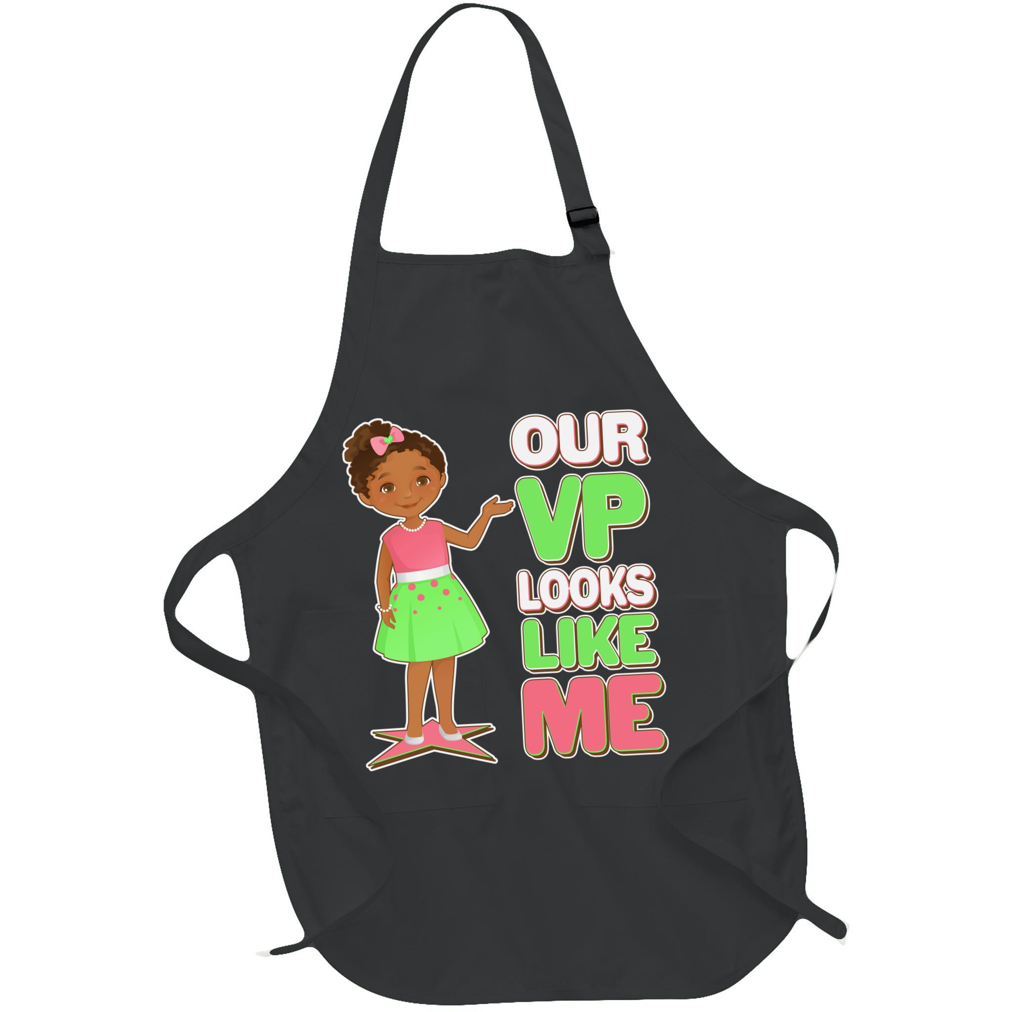 Our VP Looks Like Me Kamala Harris AKA Sorority Colors Apron