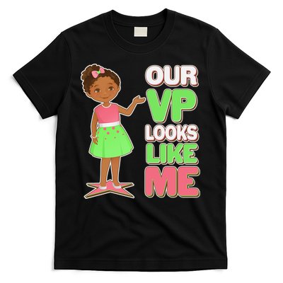 Our VP Looks Like Me Kamala Harris AKA Sorority Colors T-Shirt