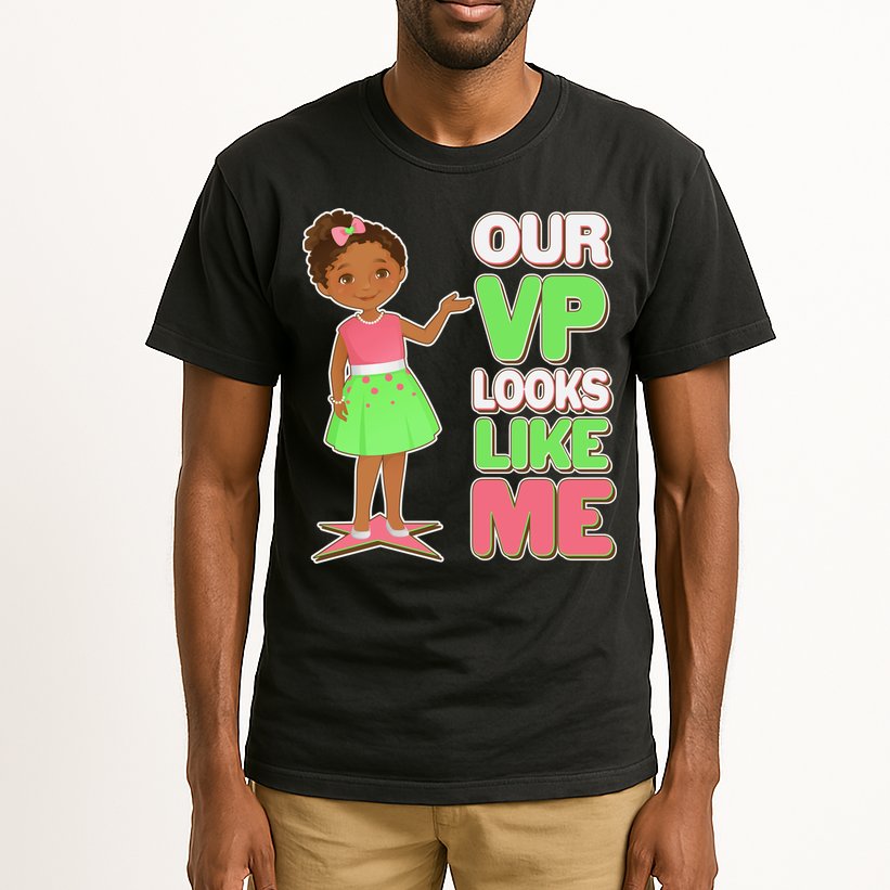 Our VP Looks Like Me Kamala Harris AKA Sorority Colors Tall T-Shirt