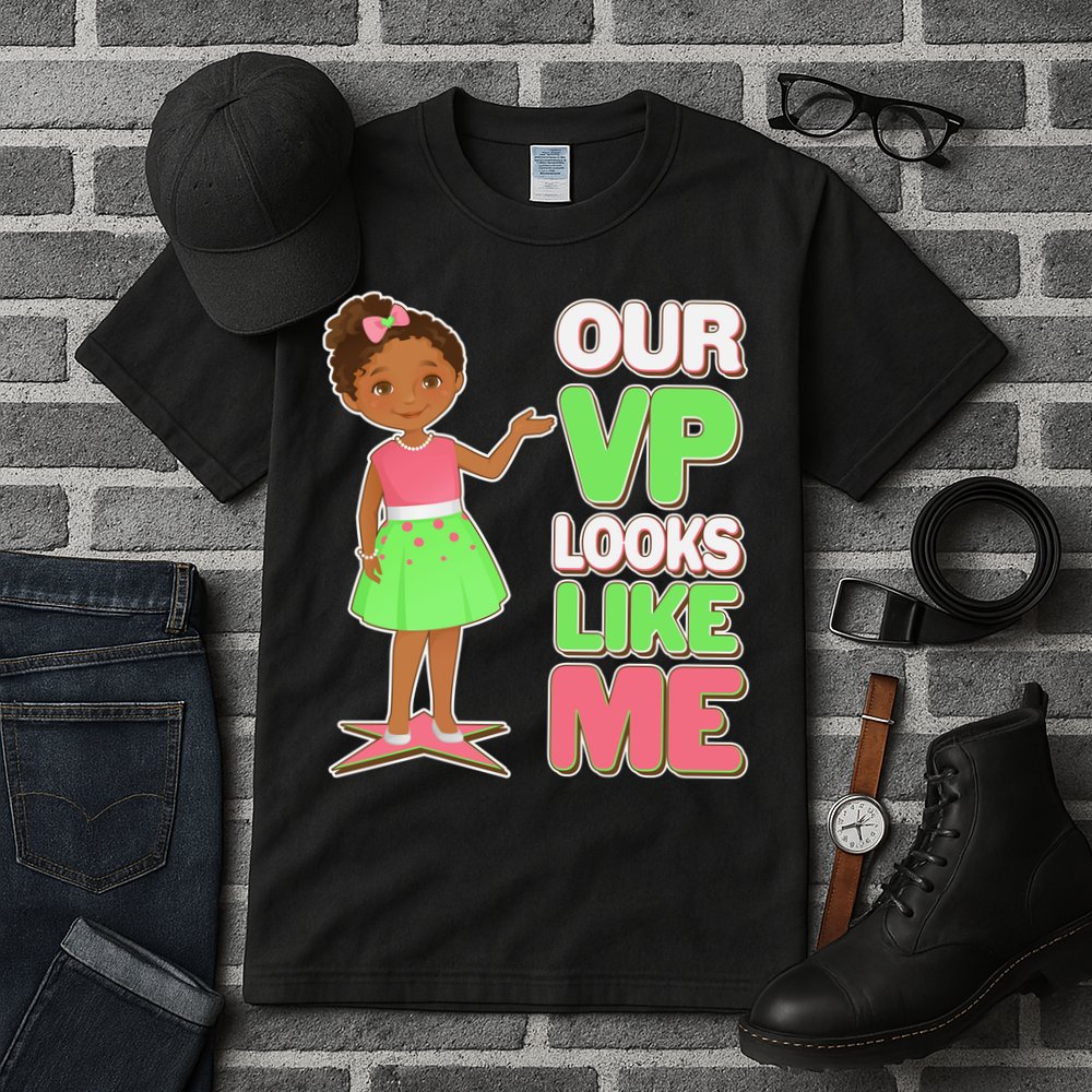 Our VP Looks Like Me Kamala Harris AKA Sorority Colors Tall T-Shirt