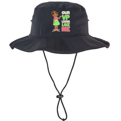 Our VP Looks Like Me Kamala Harris AKA Sorority Colors Bucket Hat