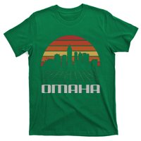 Omaha Usa Retro Vintage Sunset Skyline Omaha T-Shirt