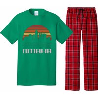 Omaha Usa Retro Vintage Sunset Skyline Omaha Pajama Set