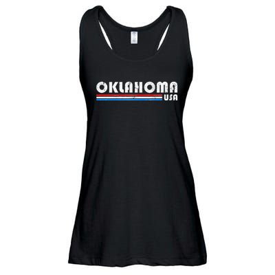 Oklahoma Usa Retro Vintage State Gift Ladies Essential Flowy Tank