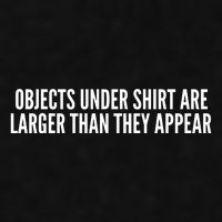 Objects Under Shi Rt Are Larger Than They Appear Ladies PosiCharge Tri-Blend Wicking Tank