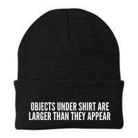 Objects Under Shi Rt Are Larger Than They Appear Beanie