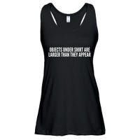 Objects Under Shi Rt Are Larger Than They Appear Ladies Essential Flowy Tank