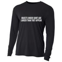 Objects Under Shi Rt Are Larger Than They Appear Cooling Performance Long Sleeve Crew