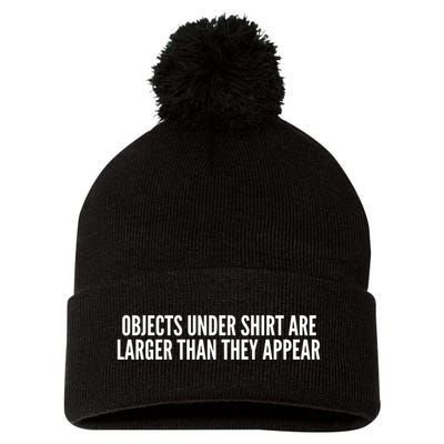 Objects Under Shi Rt Are Larger Than They Appear Pom Pom 12in Knit Beanie