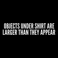 Objects Under Shi Rt Are Larger Than They Appear Baby Bodysuit
