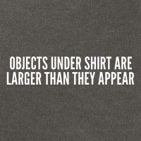 Objects Under Shi Rt Are Larger Than They Appear Cotton Canvas Backpack