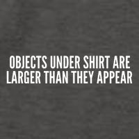 Objects Under Shi Rt Are Larger Than They Appear Vector Backpack