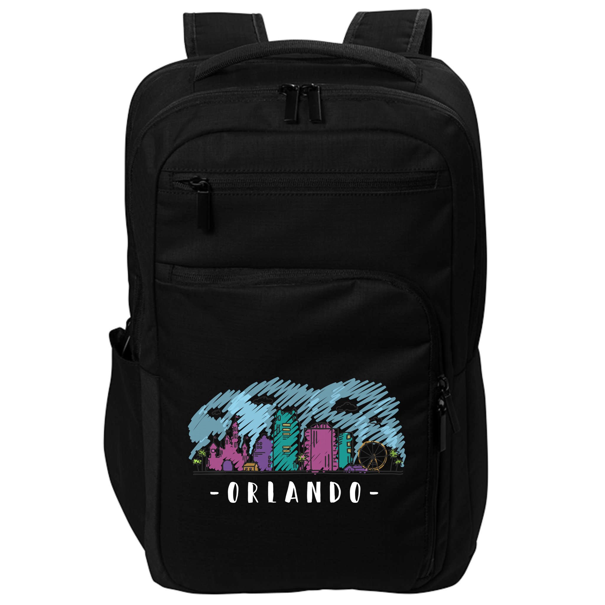 Orlando USA Skyline Sketch Impact Tech Backpack