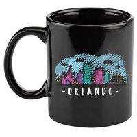 Orlando USA Skyline Sketch 11oz C Handle Ceramic Mug