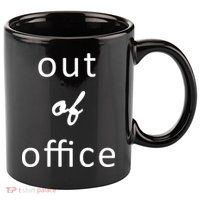 Out Of Office 11oz C Handle Ceramic Mug