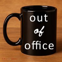 Out Of Office 11oz C Handle Ceramic Mug