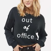 Out Of Office Cropped Pullover Crew