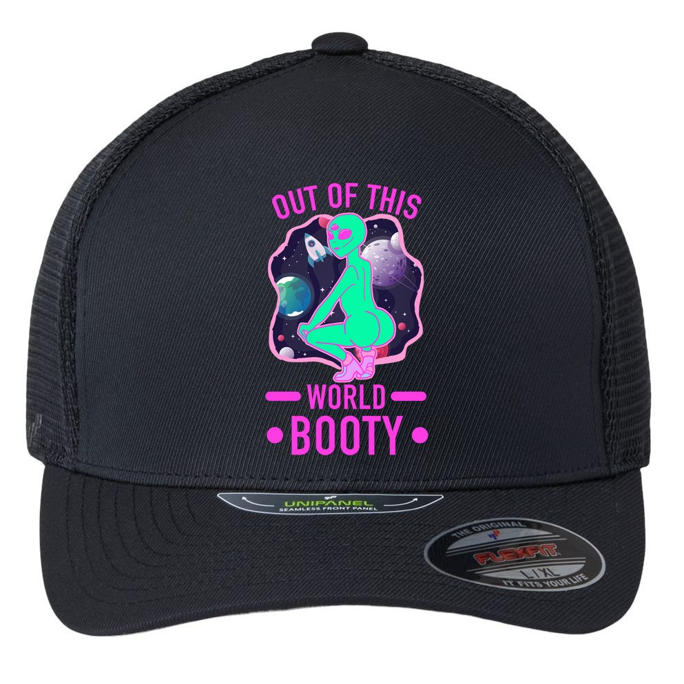 Out Of This World Booty Flexfit Unipanel Trucker Cap