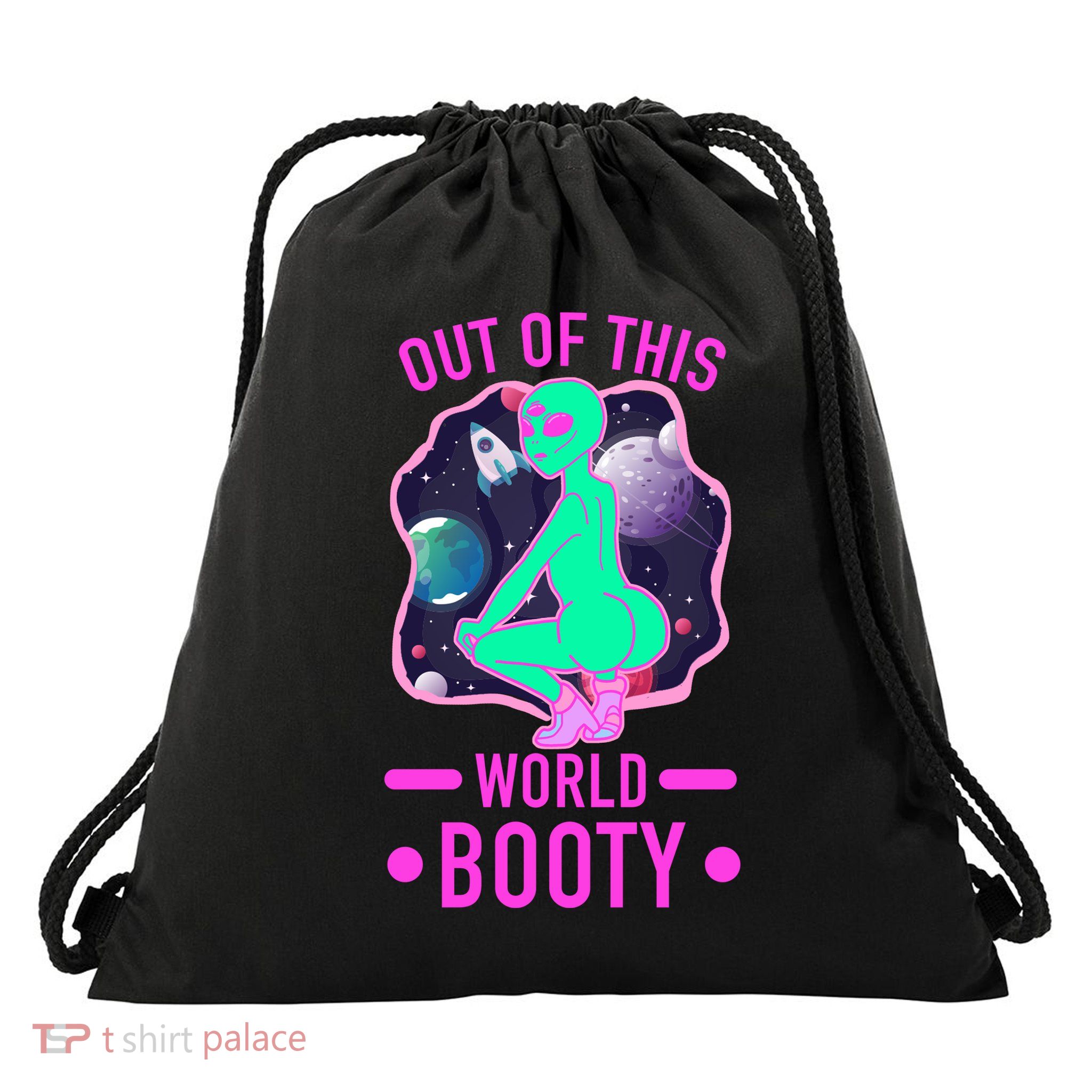 Out Of This World Booty Drawstring Bag
