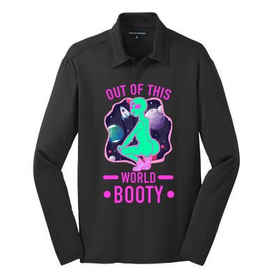 Out Of This World Booty Silk Touch Performance Long Sleeve Polo