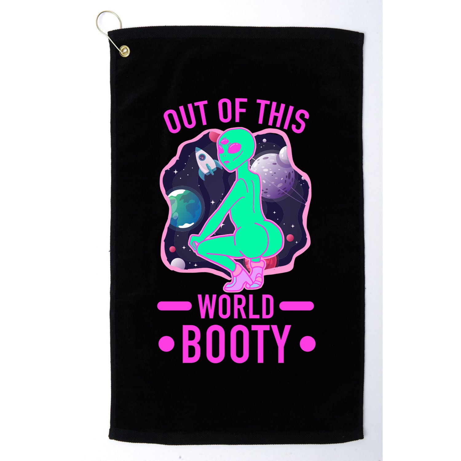 Out Of This World Booty Golf Towel