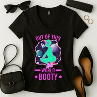 Out Of This World Booty Women's V-Neck T-Shirt
