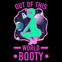 Out Of This World Booty Women's V-Neck T-Shirt