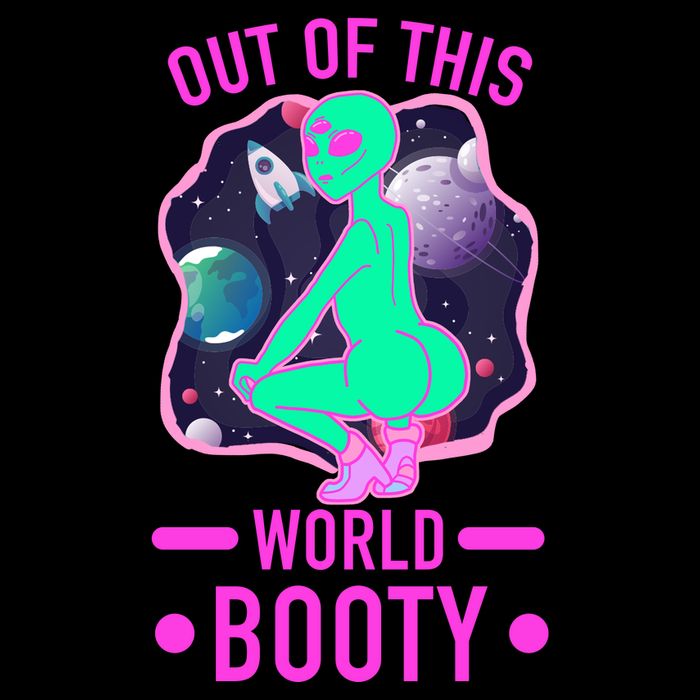 Out Of This World Booty Women's V-Neck T-Shirt