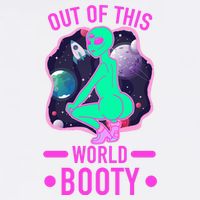 Out Of This World Booty Garment-Dyed Sweatshirt