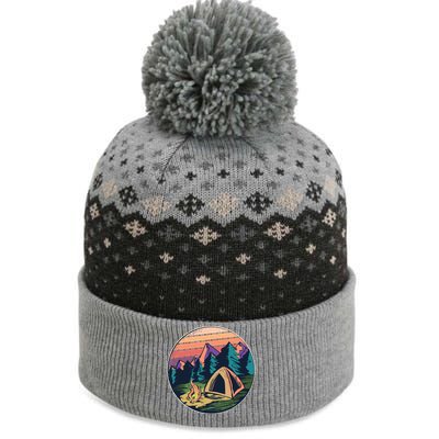 Outdoor Camping Sunset The Baniff Cuffed Pom Beanie