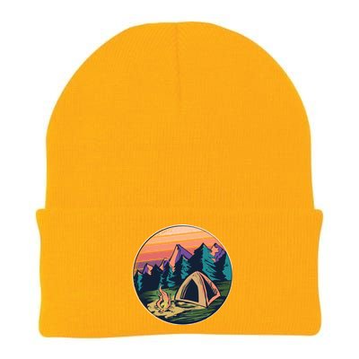 Outdoor Camping Sunset Knit Cap Winter Beanie