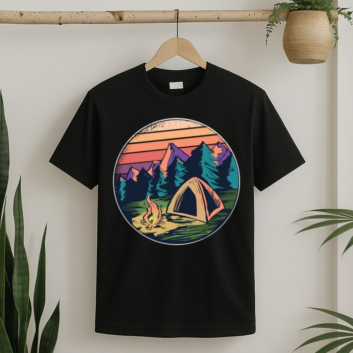 Outdoor Camping Sunset T-Shirt