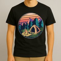 Outdoor Camping Sunset T-Shirt