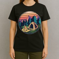 Outdoor Camping Sunset T-Shirt