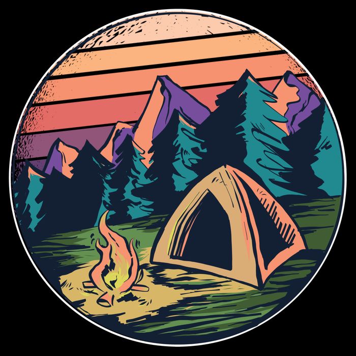 Outdoor Camping Sunset T-Shirt