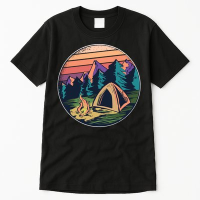 Outdoor Camping Sunset Tall T-Shirt