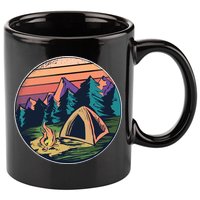 Outdoor Camping Sunset 11oz C Handle Ceramic Mug
