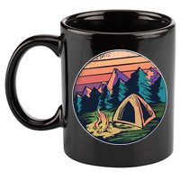 Outdoor Camping Sunset 11oz C Handle Ceramic Mug