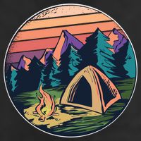 Outdoor Camping Sunset 11oz C Handle Ceramic Mug