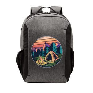 Outdoor Camping Sunset Vector Backpack