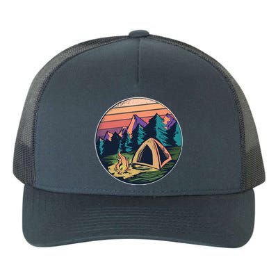 Outdoor Camping Sunset Yupoong Adult 5-Panel Trucker Hat